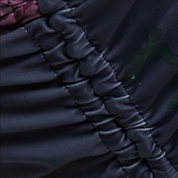 GANNI Ruched Floral Print Bikini Top Size 8 NWT - Picture 4 of 10